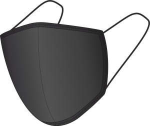 Bavlněná rouška BLACK-BLACK 1401165